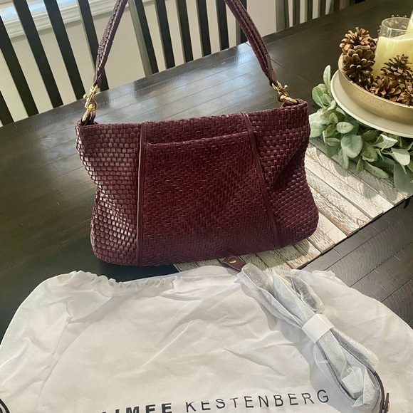 Aimee Kestenberg Woven Leather Shoulder Bag - Picture 2 of 10
